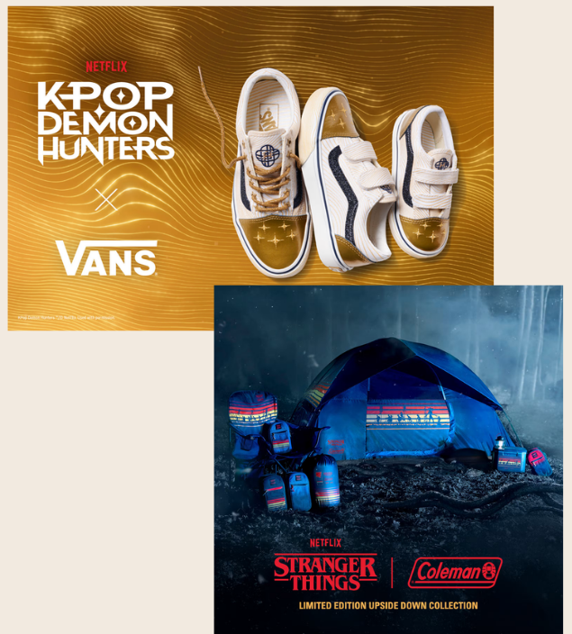 Product collaborations — K-Pop Demon Hunters x Vans and Stranger Things x Coleman
